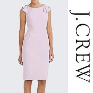 J. Crew Bow Shoulder Dress in Fresh Lilac- Size 4